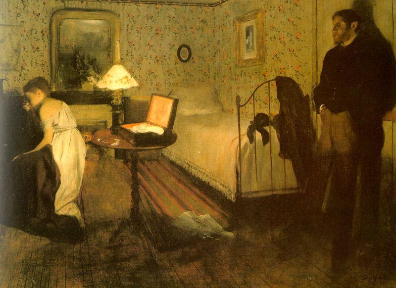 Edgar Degas The Rape oil painting image